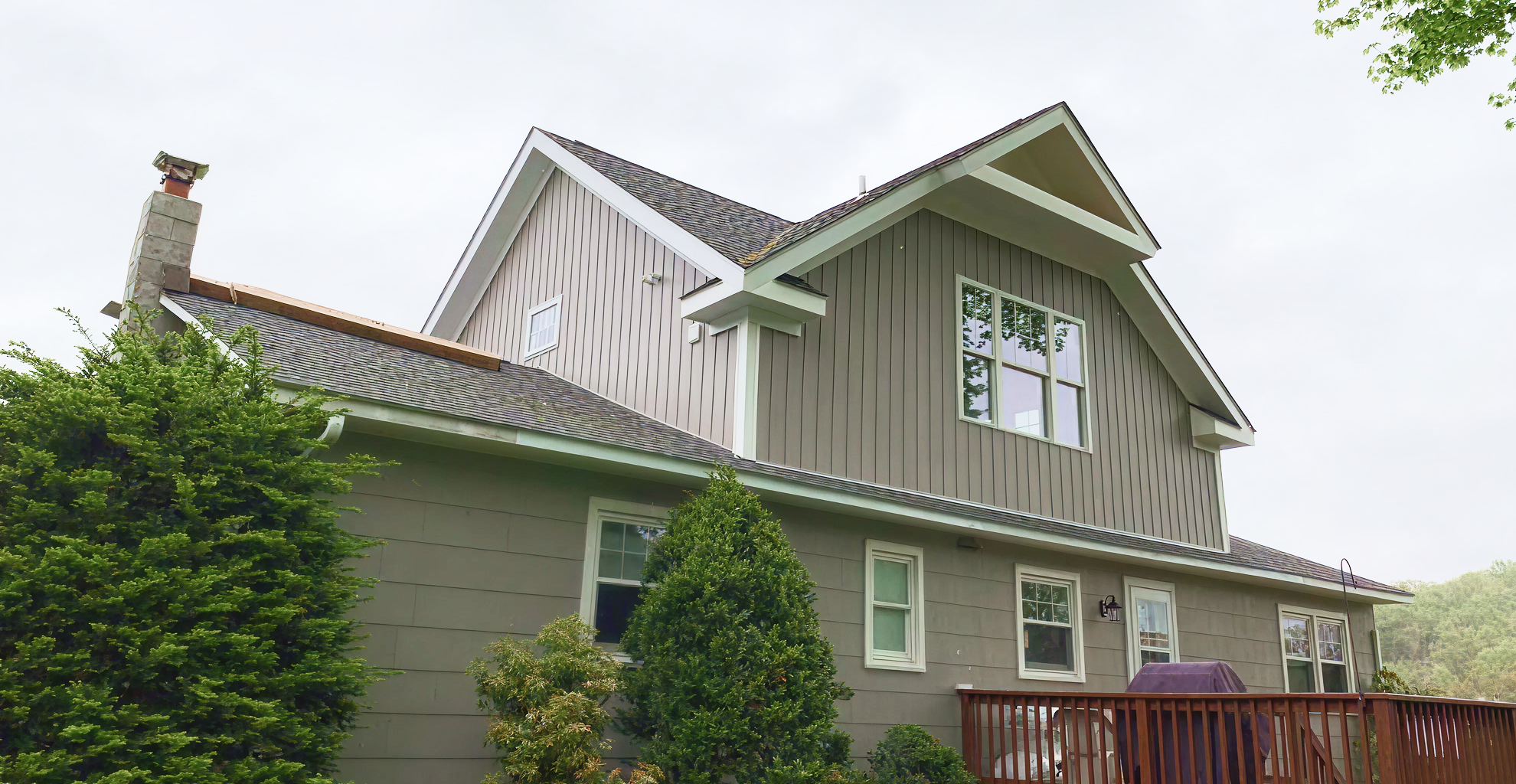 Custom home build exterior