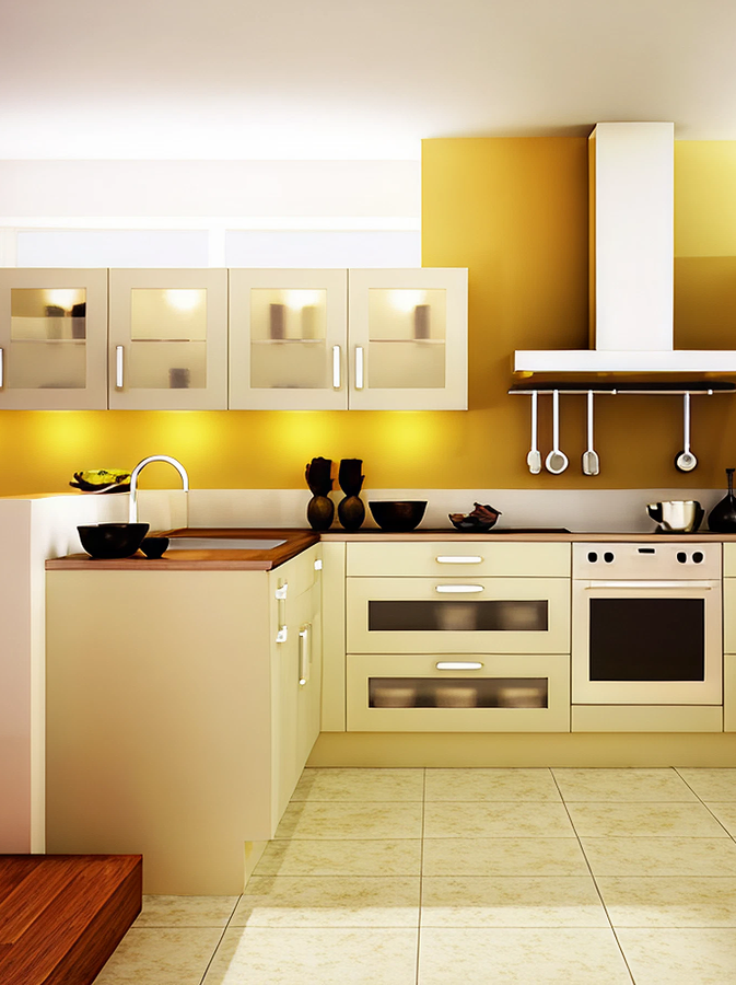 Kitchen lighting and finishes